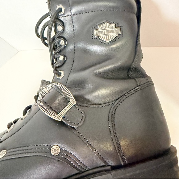 Harley-Davidson Men's Black Lace-Up Boots - Picture 12 of 12